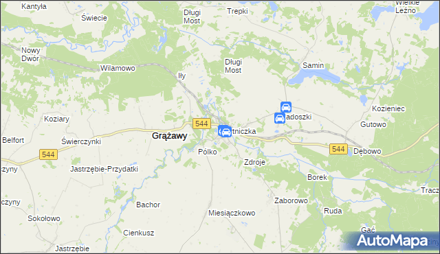 mapa Bartniczka, Bartniczka na mapie Targeo