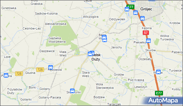mapa Belsk Duży, Belsk Duży na mapie Targeo