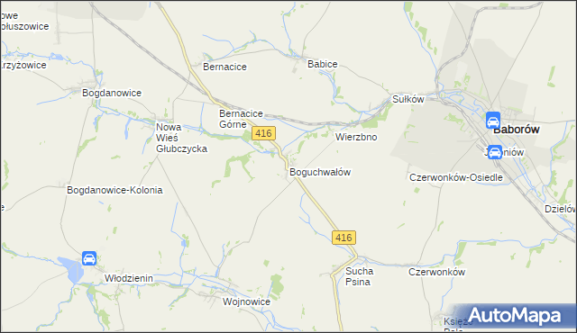 mapa Boguchwałów, Boguchwałów na mapie Targeo