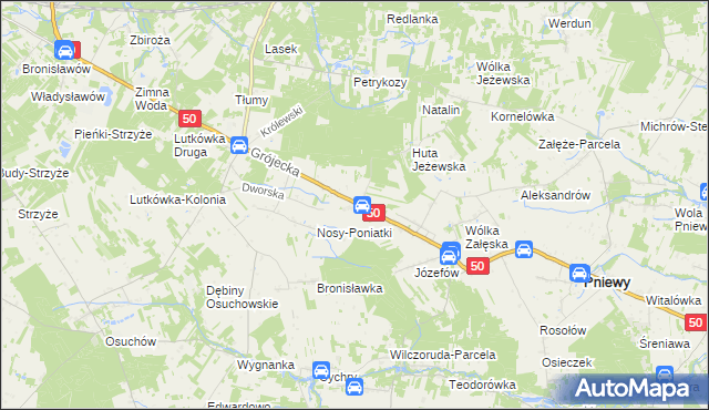 mapa Budki Petrykowskie, Budki Petrykowskie na mapie Targeo