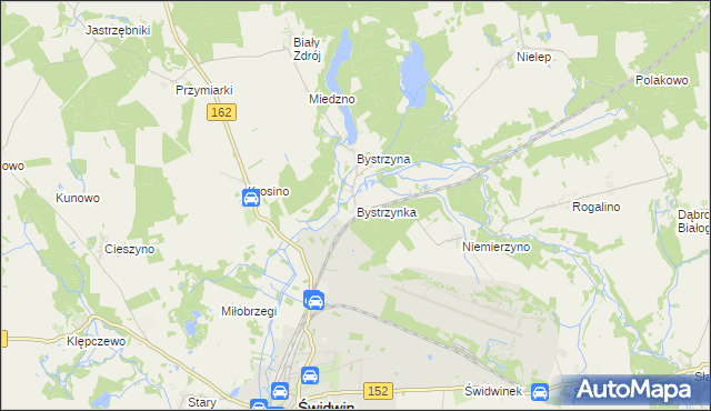 mapa Bystrzynka, Bystrzynka na mapie Targeo