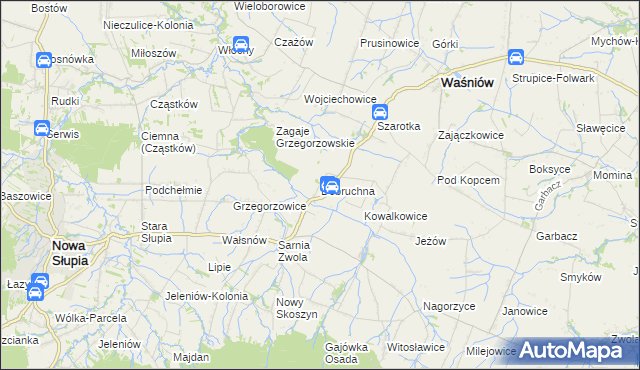 mapa Dobruchna, Dobruchna na mapie Targeo