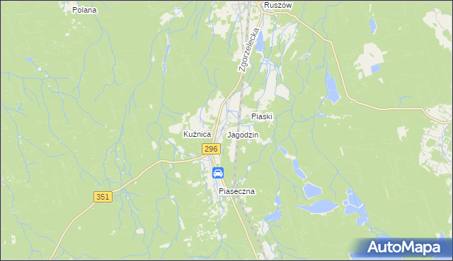 mapa Jagodzin, Jagodzin na mapie Targeo
