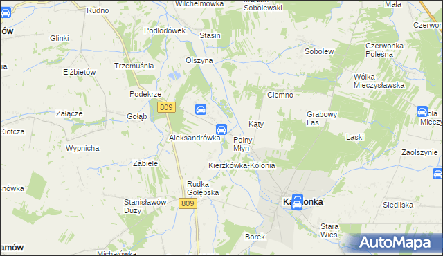 mapa Kierzkówka, Kierzkówka na mapie Targeo