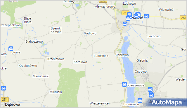 mapa Ludwiniec, Ludwiniec na mapie Targeo