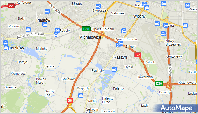 mapa Nowe Grocholice, Nowe Grocholice na mapie Targeo