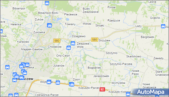 mapa Nowe Mostki, Nowe Mostki na mapie Targeo