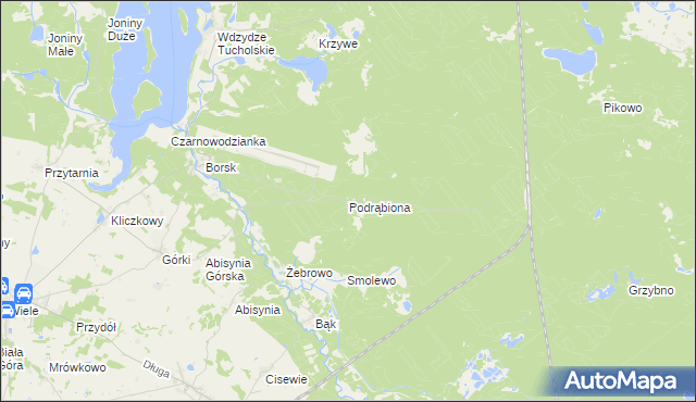 mapa Podrąbiona, Podrąbiona na mapie Targeo