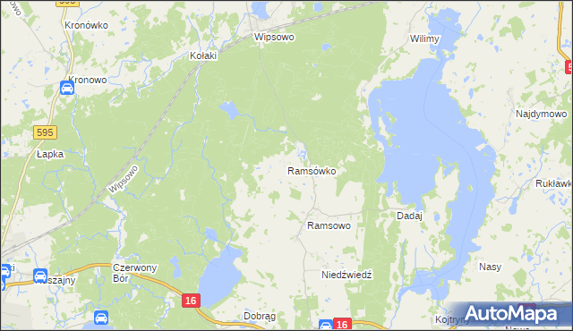 mapa Ramsówko, Ramsówko na mapie Targeo