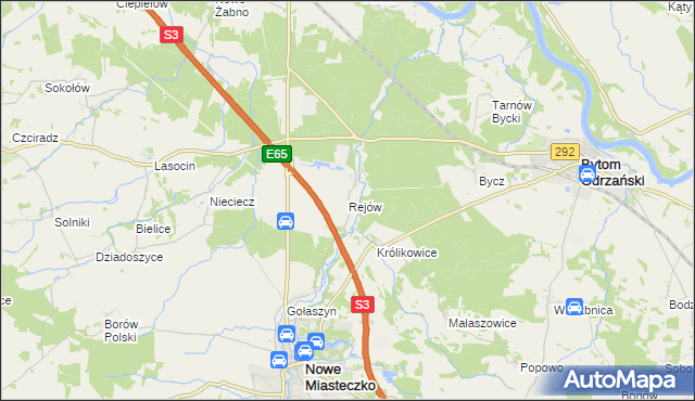 mapa Rejów, Rejów na mapie Targeo