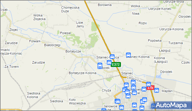 mapa Sitaniec-Wolica, Sitaniec-Wolica na mapie Targeo