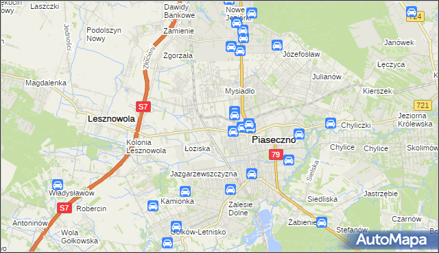 mapa Stara Iwiczna, Stara Iwiczna na mapie Targeo