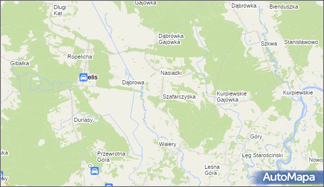 mapa Szafarczyska, Szafarczyska na mapie Targeo