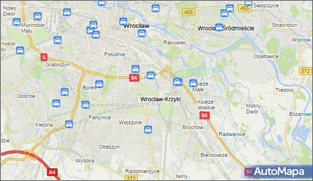 mapa Tarnogaj, Tarnogaj na mapie Targeo