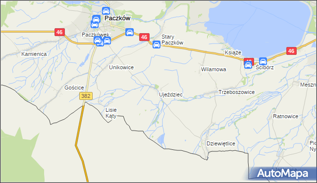 mapa Ujeździec, Ujeździec na mapie Targeo