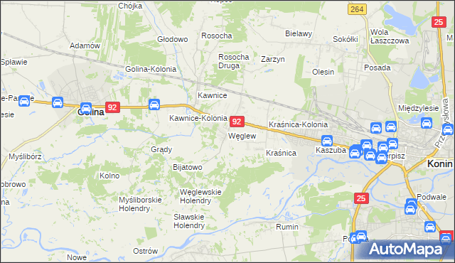 mapa Węglew, Węglew na mapie Targeo