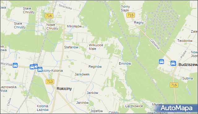 mapa Wilkucice Duże, Wilkucice Duże na mapie Targeo