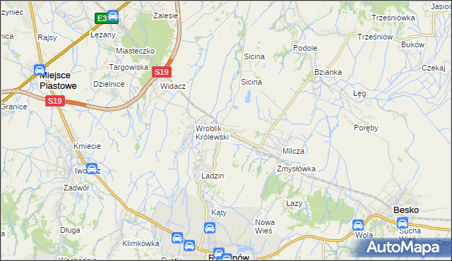 mapa Wróblik Szlachecki, Wróblik Szlachecki na mapie Targeo