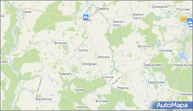mapa Zdroiska, Zdroiska na mapie Targeo