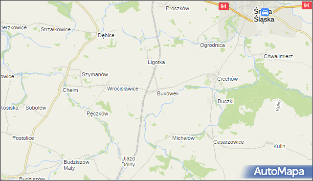 mapa Bukówek, Bukówek na mapie Targeo