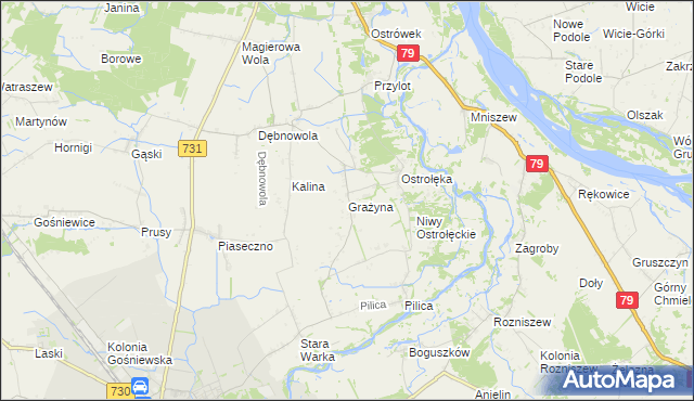 mapa Grażyna, Grażyna na mapie Targeo