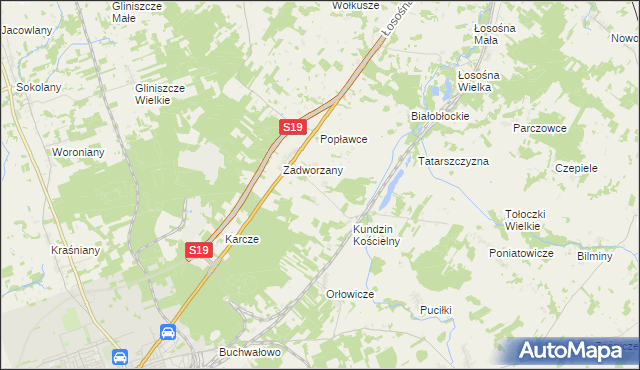 mapa Kundzin, Kundzin na mapie Targeo
