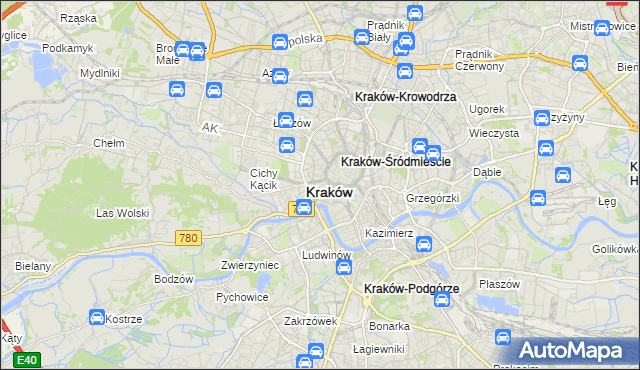 mapa Nowy Świat gmina Kraków, Nowy Świat gmina Kraków na mapie Targeo