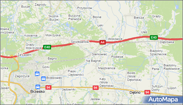 mapa Sterkowiec, Sterkowiec na mapie Targeo