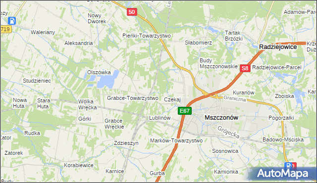 mapa Marków-Świnice, Marków-Świnice na mapie Targeo