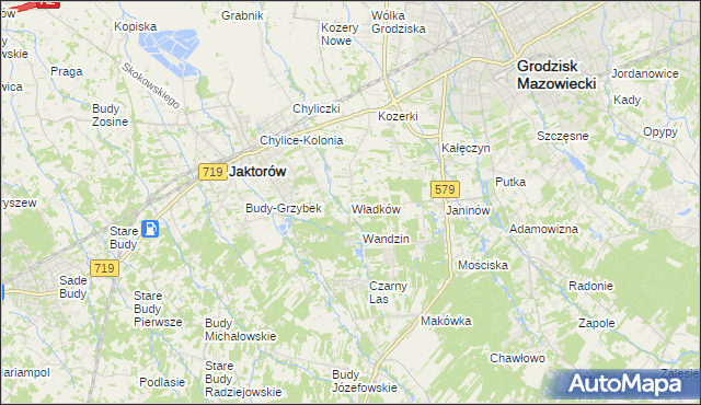 mapa Władków, Władków na mapie Targeo