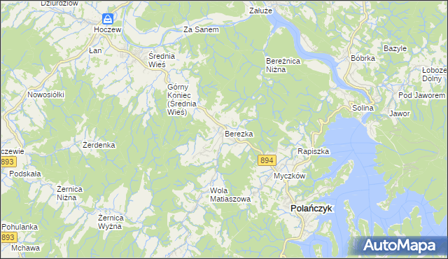 mapa Berezka, Berezka na mapie Targeo