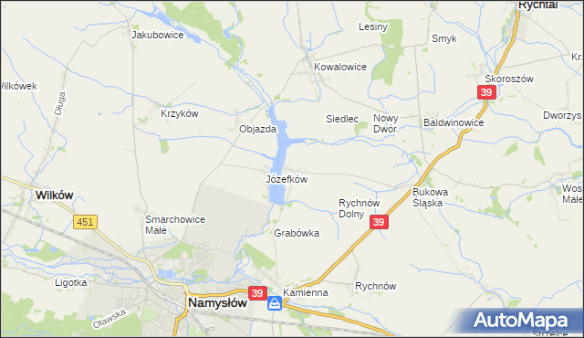 mapa Michalice, Michalice na mapie Targeo