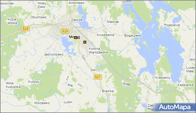 mapa Dury gmina Morąg, Dury gmina Morąg na mapie Targeo