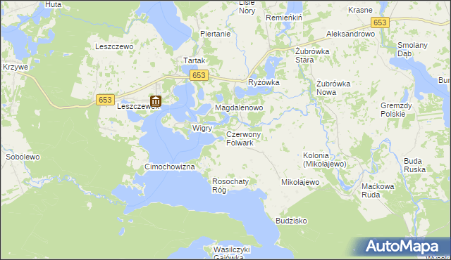 mapa Czerwony Folwark, Czerwony Folwark na mapie Targeo