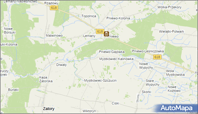 mapa Mystkówiec-Kalinówka, Mystkówiec-Kalinówka na mapie Targeo