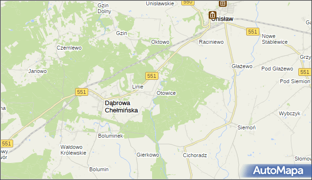 mapa Otowice, Otowice na mapie Targeo