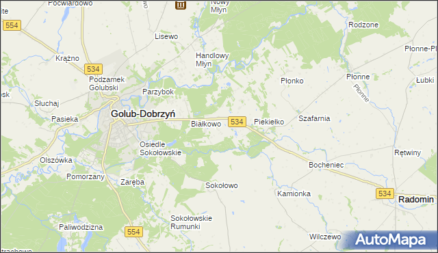 mapa Sadykierz gmina Golub-Dobrzyń, Sadykierz gmina Golub-Dobrzyń na mapie Targeo