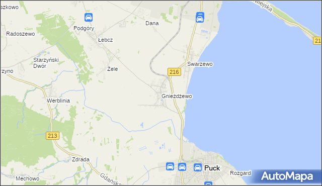mapa Gnieżdżewo, Gnieżdżewo na mapie Targeo