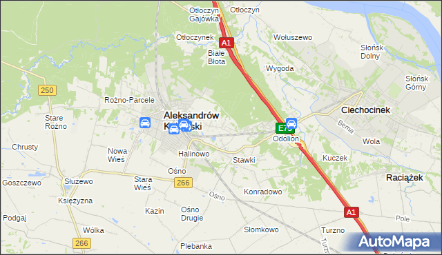 mapa Łazieniec, Łazieniec na mapie Targeo