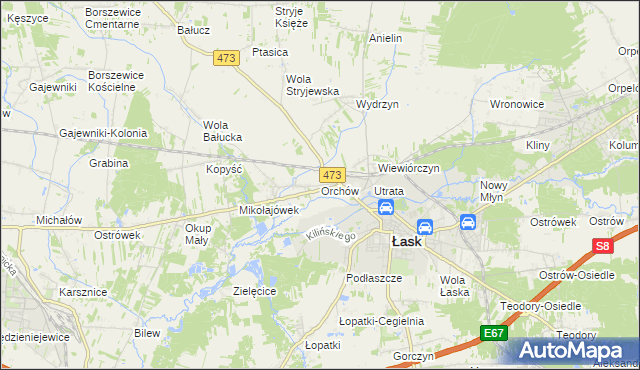 mapa Orchów, Orchów na mapie Targeo