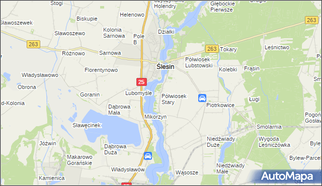 mapa Półwiosek Stary, Półwiosek Stary na mapie Targeo