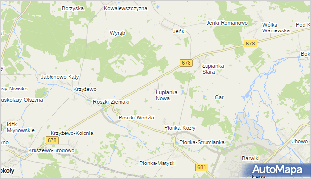 mapa Łupianka Nowa, Łupianka Nowa na mapie Targeo