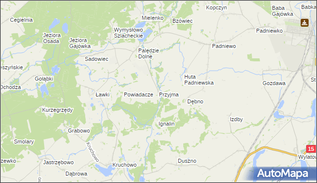 mapa Przyjma gmina Mogilno, Przyjma gmina Mogilno na mapie Targeo