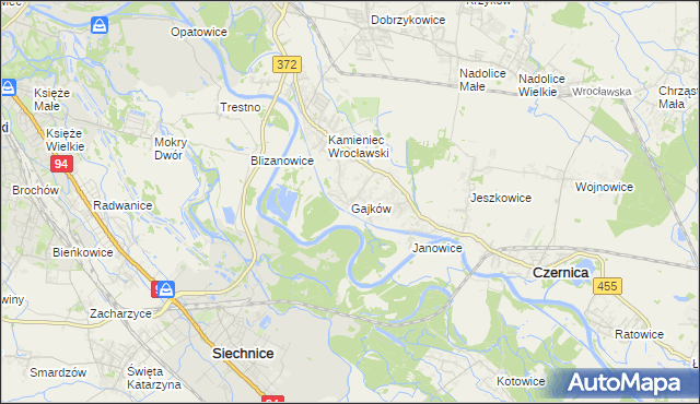 mapa Gajków, Gajków na mapie Targeo