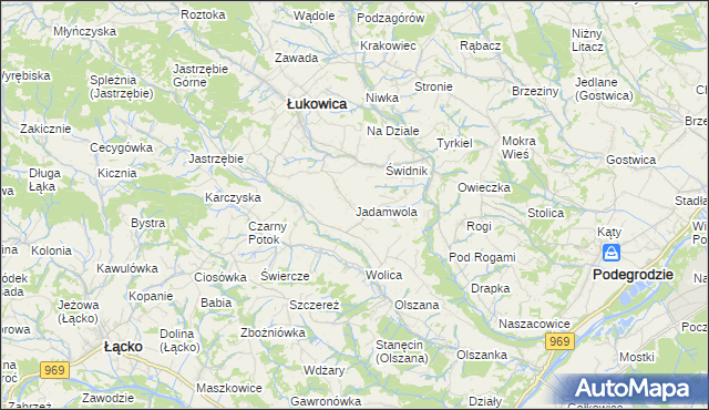 mapa Jadamwola, Jadamwola na mapie Targeo