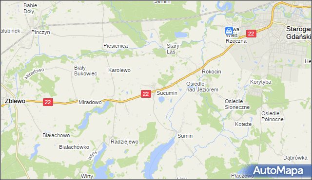 mapa Sucumin, Sucumin na mapie Targeo