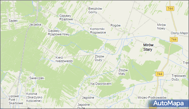 mapa Zbijów Duży, Zbijów Duży na mapie Targeo