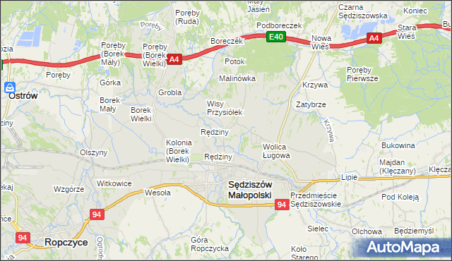 mapa Wolica Piaskowa, Wolica Piaskowa na mapie Targeo