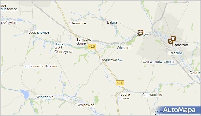 mapa Boguchwałów, Boguchwałów na mapie Targeo