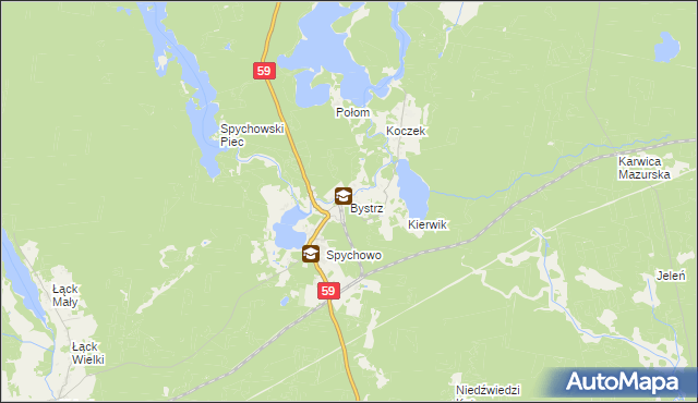 mapa Bystrz, Bystrz na mapie Targeo